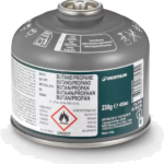Cartucho de gas de rosca de 230 gramos, gris y verde