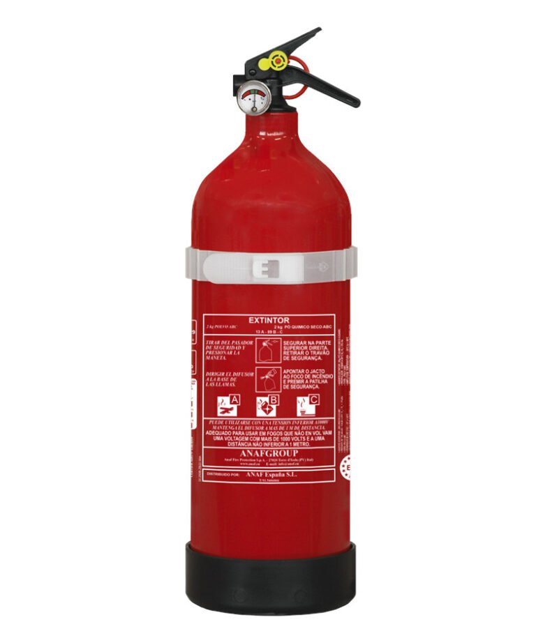 Extintor doméstico ANAF PS2-Y, 2 kg de polvo ABC