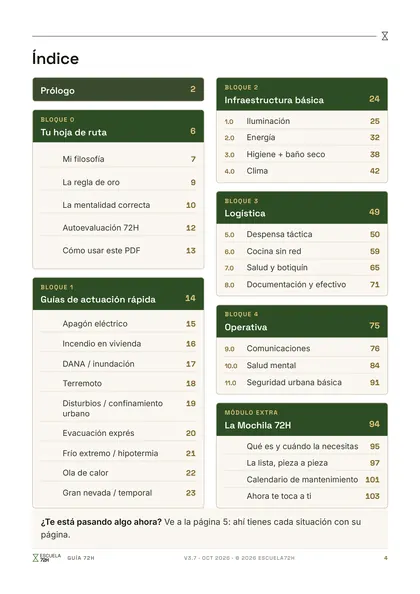 Guía, p. 4: El índice entero, para que veas todo lo que hay dentro.